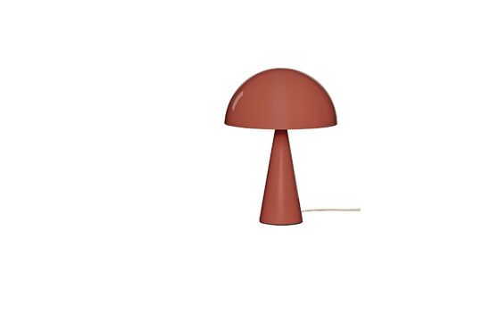 Lampe de table en métal rouge Mush Détouré