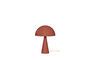 Miniature Lampe de table en métal rouge Mush Détouré
