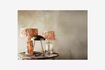 Miniature Lampe de table en verre avec abat-jour Raffia 2
