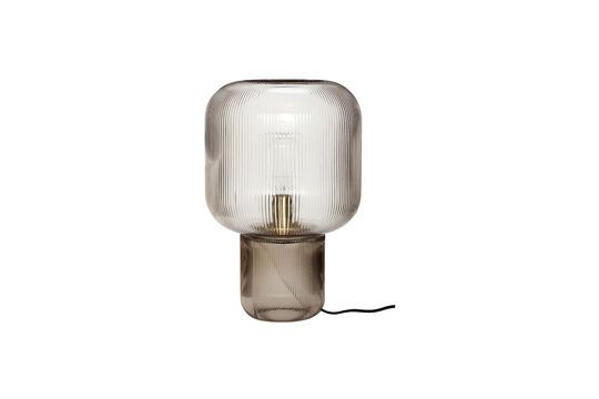 Lampe de table en verre marron Pirum