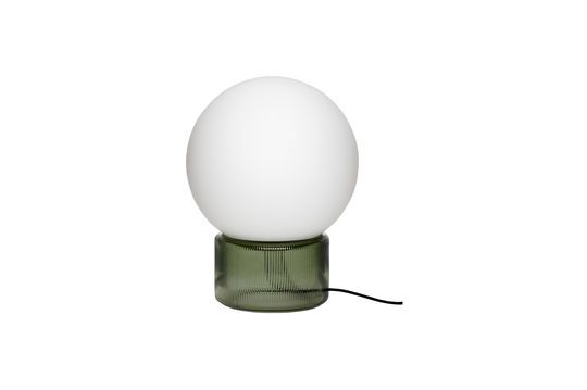 Lampe de table en verre vert Sphere Détouré