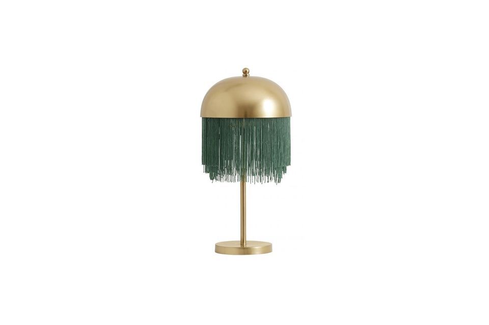 La perfection faite lampe, en vert et or