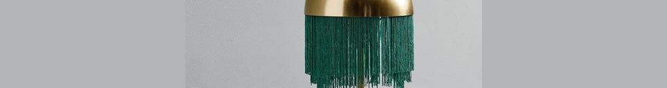 Mise en avant matière Lampe de table Fringes