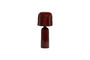 Miniature Lampe de table H39 cm métal brun-rouge Lumira Détouré