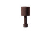 Miniature Lampe de table H53cm Bois Brillant Brun Foncé Zivian 1