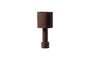 Miniature Lampe de table H53cm Bois Brillant Brun Foncé Zivian Détouré