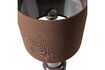 Miniature Lampe de table H53cm Bois Brillant Brun Foncé Zivian 4
