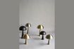 Miniature Lampe de table haute en métal argent Mush 3