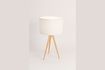 Miniature Lampe de table Trépied Bois Blanc 6