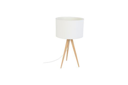 Lampe de table Trépied Bois Blanc