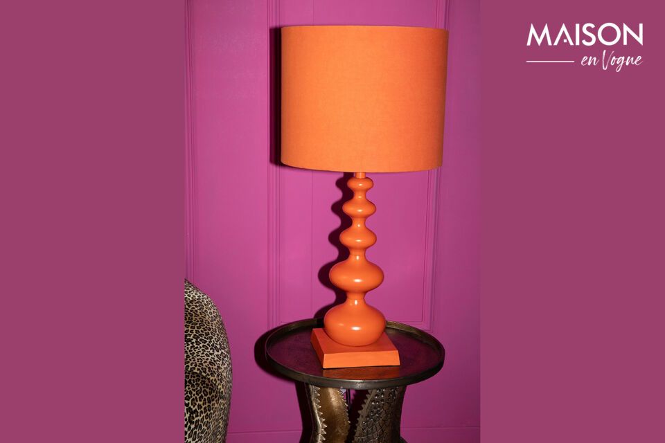 Lampe en fer orange When Orange is King Bold Monkey
