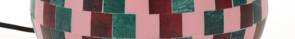 Mise en avant matière Lampe en fer Rose Don't Be Afraid of Colour