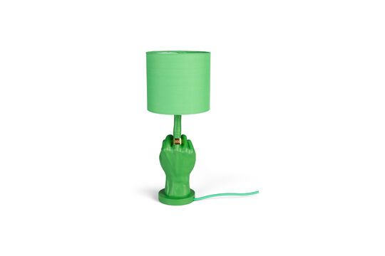 Lampe en résine verte What If Détouré