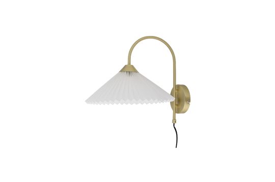 Lampe murale blanche en lin Firdes