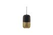 Miniature Lampe suspendue en métal noir et doré Tirsa 1