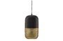 Miniature Lampe suspendue en métal noir et doré Tirsa Détouré