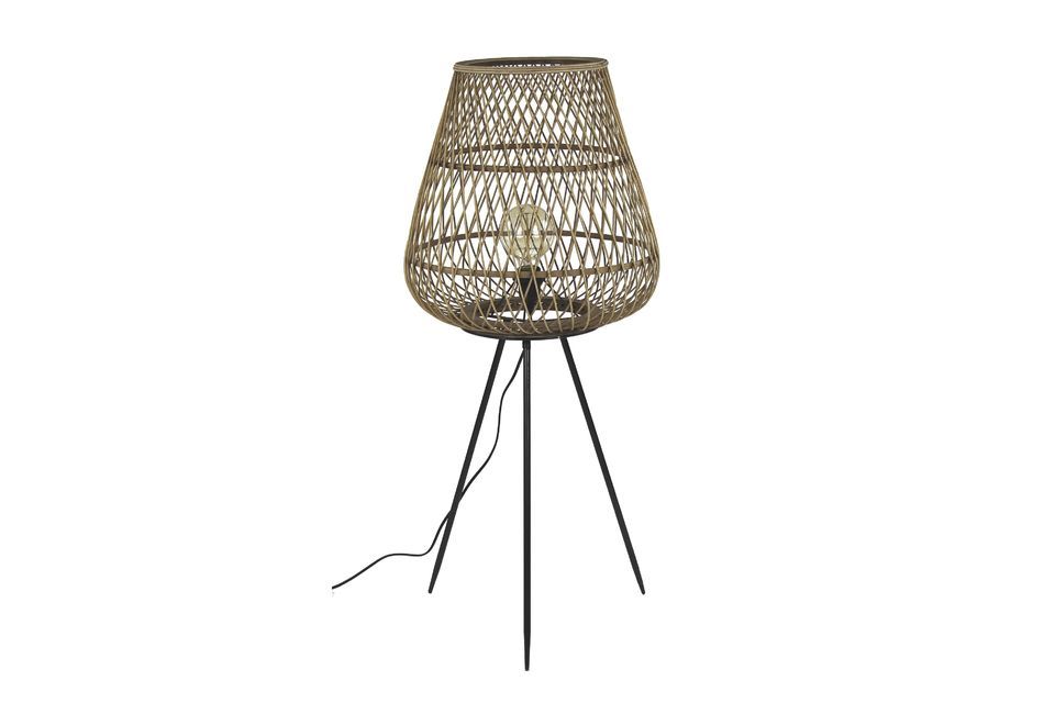 Lampe tressée en bambou Tao Pomax