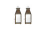 Miniatuur Lantaarn 23,5 cm van glas en antiek messing Tilka Productfoto