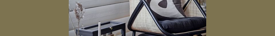Mise en avant matière Lanterne d'intérieur en bambou Musu