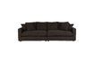 Miniature Large 3 seater sofa in brown fabric Sense 1