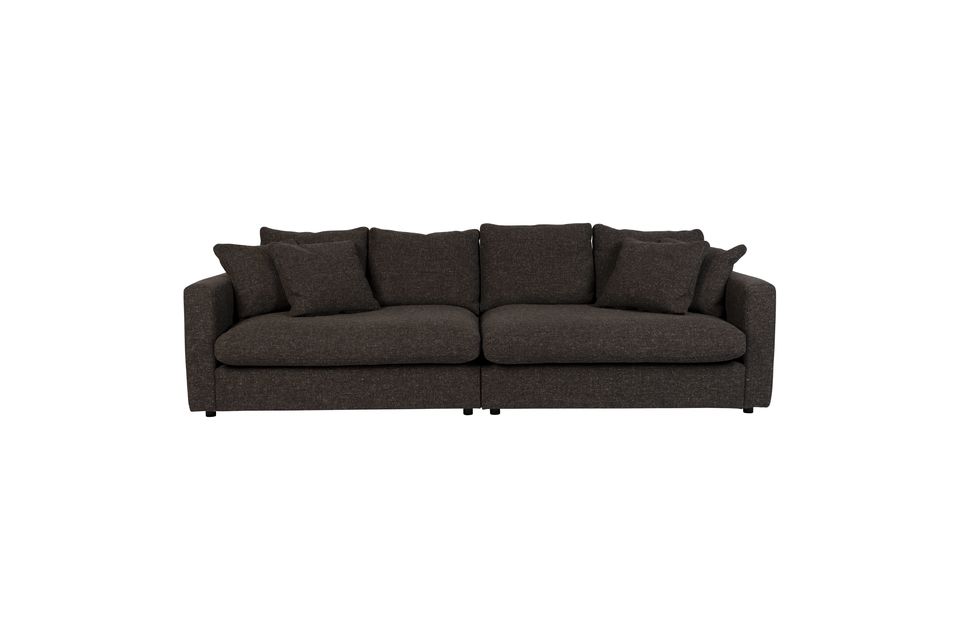 This sofa features a generous seat, both in size and comfort