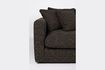 Miniature Large 3 seater sofa in brown fabric Sense 9