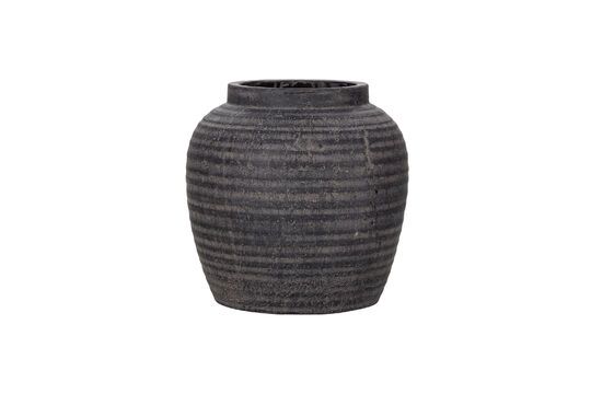 Large Hafa grey terracotta planter