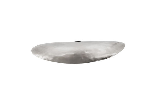 Large Iron Lampshade Brushed Silver HDHatt Clipped
