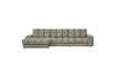 Miniature Large Left Chaise Longue Sofa Textured Velvet Frost Second Date 2