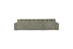 Miniature Large Left Chaise Longue Sofa Textured Velvet Frost Second Date 4