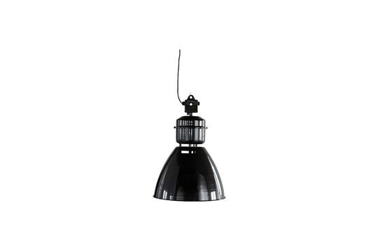 Large metal pendant lamp black Volumen