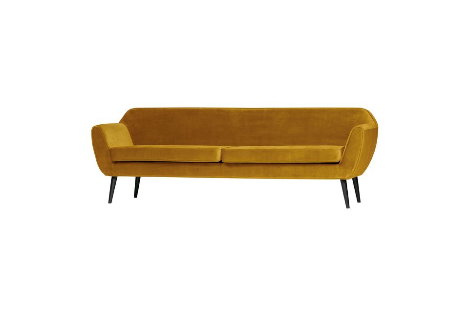 Its soft-touch and luxurious fabric will bring brightness to your home while its warm hue will fit