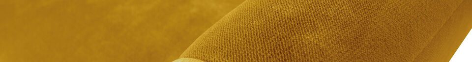 Material Details Large ochre velvet sofa Rocco