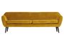 Miniature Large ochre velvet sofa Rocco Clipped