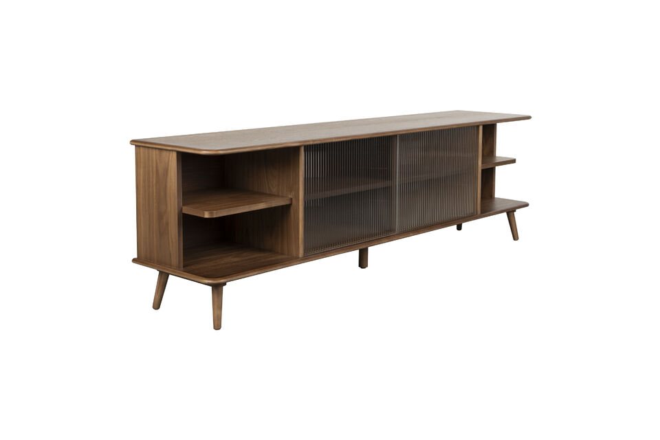 The design, featuring rounded edges, immediately draws all attention