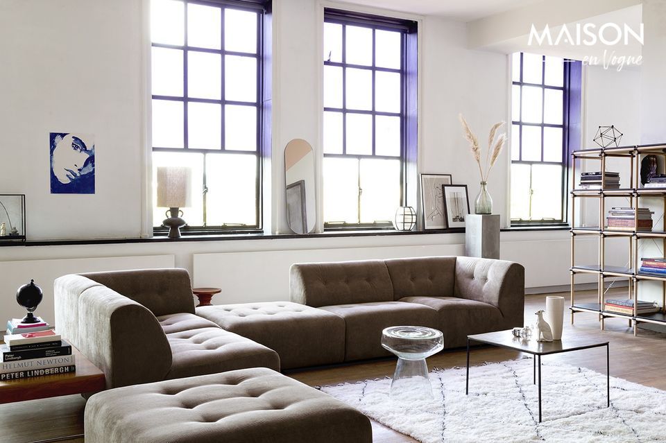 A carpet for large rooms with a soft and natural touch