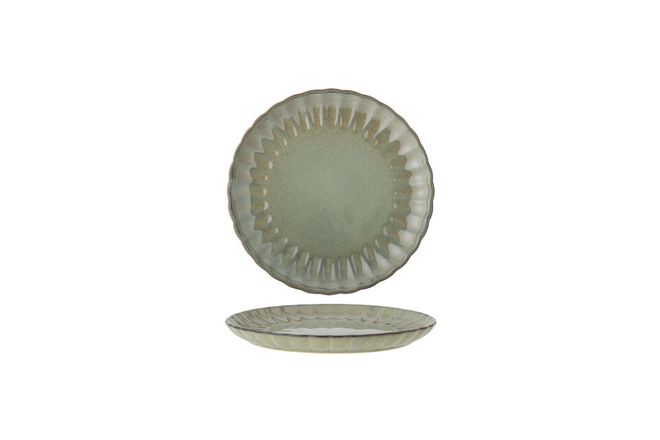 Latina Plate, Green, Stoneware Bloomingville