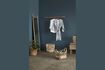 Miniature Lean light oak wood mirror 3