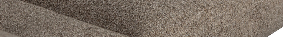 Material Details Left corner sofa 267x205 cm coarse woven dark brown melange Lloyd