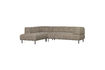 Miniature Left corner sofa coarse woven brown melange LLOYD 1