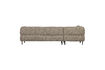 Miniature Left corner sofa coarse woven brown melange LLOYD 5