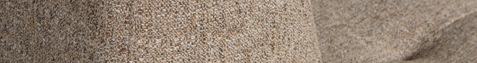 Material Details Left corner sofa coarse woven brown melange LLOYD