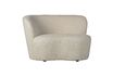 Miniature Left corner sofa in cream fabric Stone 1
