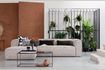 Miniature Left corner sofa in light gray fabric Bean 3