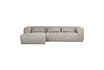Miniature Left corner sofa in light gray fabric Bean 1