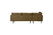 Miniature Left corner sofa structure velvet brass RODEO 3