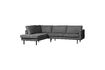 Miniature Left Corner Sofa Structure Velvet Mountain RODEO 1