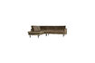 Miniature Left corner sofa velvet taupe Rodeo 1