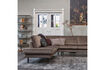 Miniature Left corner sofa velvet taupe Rodeo 2