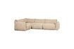 Miniature Left Corner Sofa Woven Chenille Sand BAGGY 1